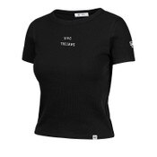 USC Trojans Women's 47' Black Spirited Baby Rib T-Shirt